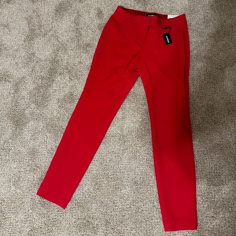Express tight red pants